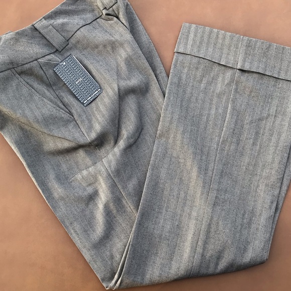 Pants - NWT New York Co Light Gray Chevron Striped Pants